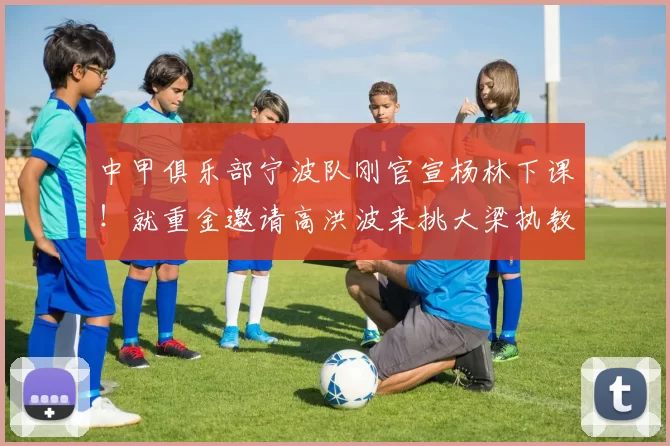 中甲俱乐部宁波队刚官宣杨林下课！就重金邀请高洪波来挑大梁执教，值得期待_艾迪_球迷_亚泰队