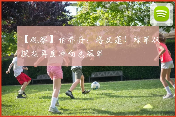 【观察】伦乔丹，塔皮蓬！绿军双探花再度冲向总冠军